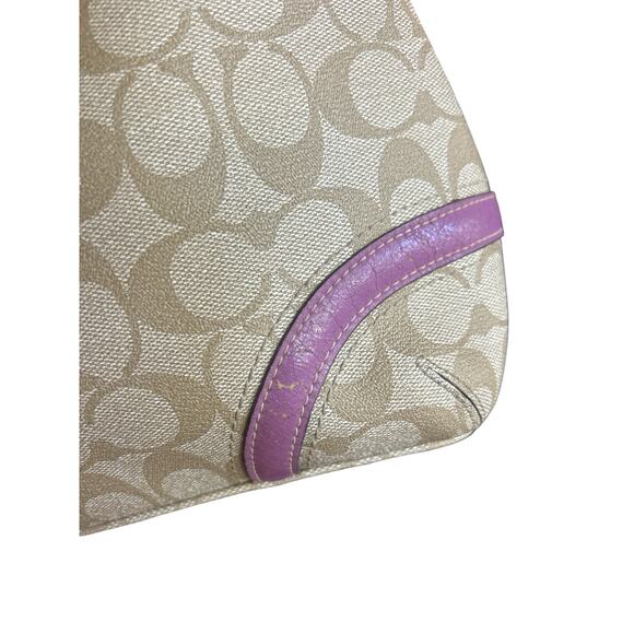 Coach Tan and Pink Crossbody Bag - Picture 6 of 13